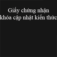 Mẫu giấy chứng nhận khóa cập nhật kiến thức cho hướng dẫn viên du lịch