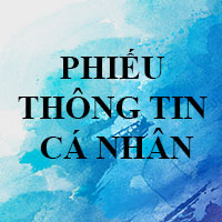 Mẫu phiếu thông tin cá nhân của cán bộ quản lý, giáo viên và nhân viên