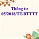 Thông tư 05/2018/TT-BTTTT