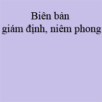 Mẫu biên bản giám định và niêm phong văn hóa phẩm xuất khẩu