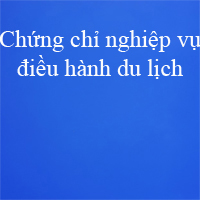 Mẫu chứng chỉ nghiệp vụ điều hành du lịch quốc tế