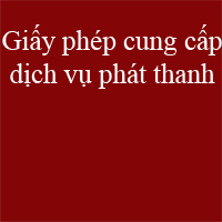 Mẫu giấy phép cung cấp dịch vụ phát thanh, truyền hình trả tiền