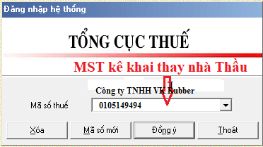 Hướng dẫn kê khai thuế nhà thầu qua mạng