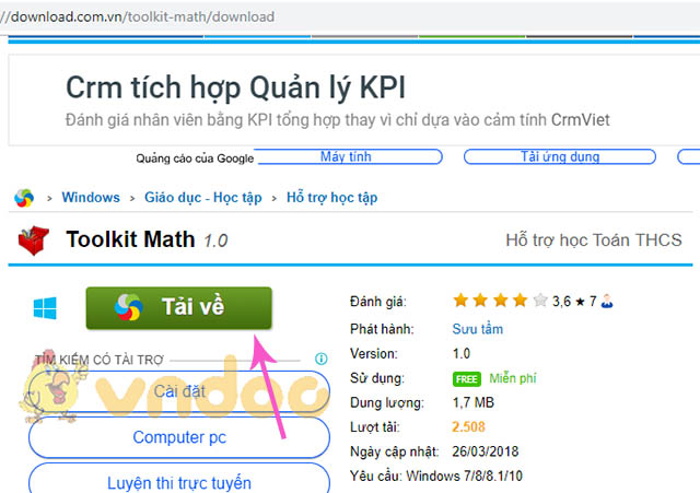 Hướng cẫn cách cài Toolkit Math - phần mềm hỗ trợ học toán