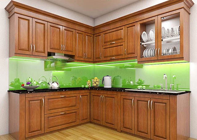 Báo giá tủ bếp gỗ xoan đào