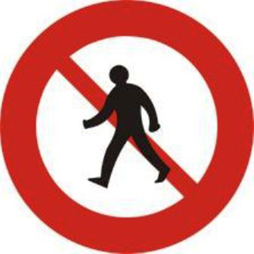 Biển báo cấm người đi bộ