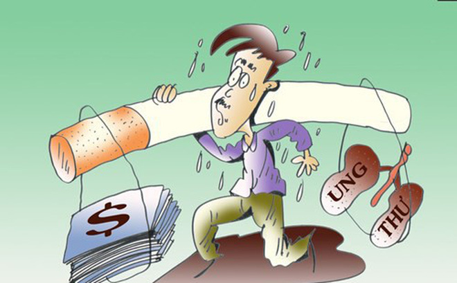 Ảnh tác hại thuốc lá