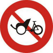 Biển báo cấm xe ba bánh loại không có động cơ P111d