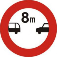 Biển báo cự ly tối thiểu giữa hai xe P121