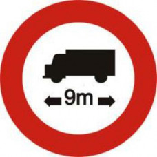 Biển báo hạn chế chiều dài ô tô P119