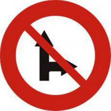 Biển báo cấm đi thẳng và rẽ phải P139