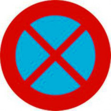 Biển báo cấm dừng xe và đỗ xe P130