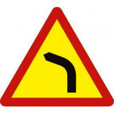 Biển báo chỗ ngoặt nguy hiểm vòng bên trái W201a