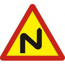 Biển báo nhiều chỗ ngoặt nguy hiểm liên tiếp bên phải W202b