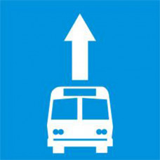 Biển báo làn đường dành riêng cho ô tô khách