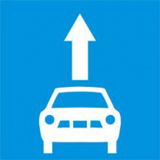 Biển báo làn đường dành riêng cho xe ô tô con