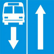 Biển báo đường có làn đường dành cho ô tô khách