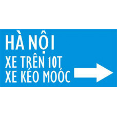 Biển báo chỉ hướng đường phải đi cho từng loại xe