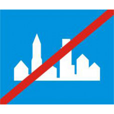 Biển báo hết khu đông dân cư