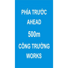 Biển báo báo hiệu phía trước có công trường thi công