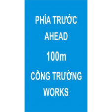 Biển báo báo hiệu phía trước có công trường thi công