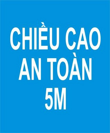 Biển báo chiều cao an toàn