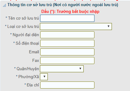 Thủ tục khai báo tạm trú cho người nước ngoài
