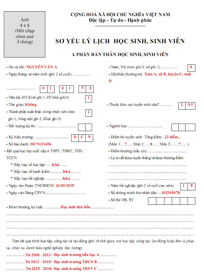 Thủ tục nhập học Đại học, Cao đẳng, Trung cấp 2019