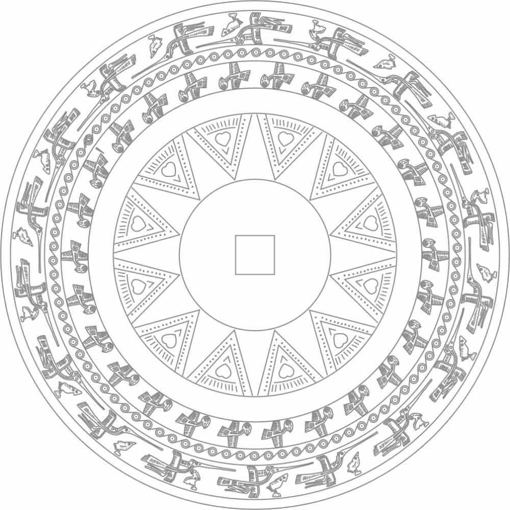 Mẫu trang trí mặt trống khai giảng