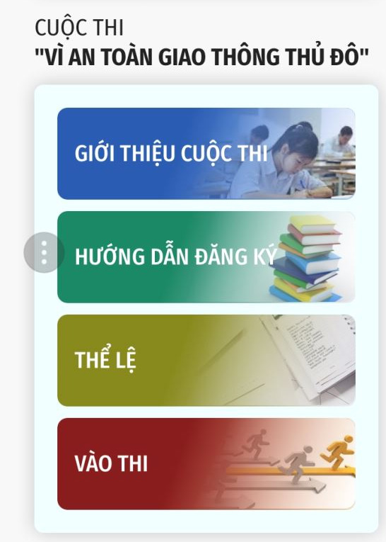 Hướng dẫn sử dụng website cuộc thi Vì an toàn giao thông thủ đô 2019