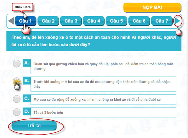 Hướng dẫn sử dụng website cuộc thi Vì an toàn giao thông thủ đô 2019