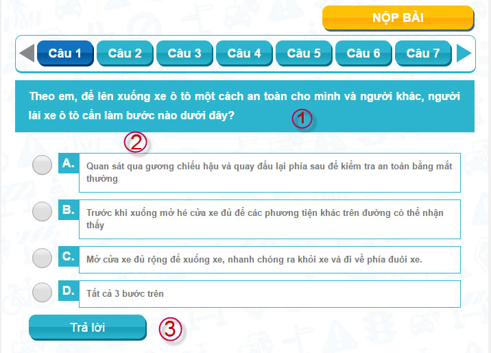 Hướng dẫn sử dụng website cuộc thi Vì an toàn giao thông thủ đô 2019