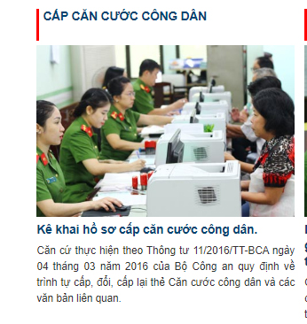Cách làm thẻ căn cước công dân trực tuyến