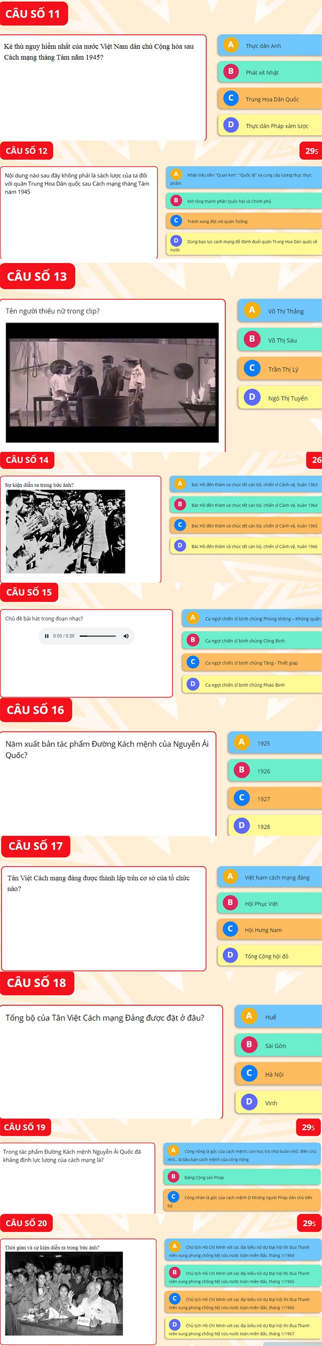 Đáp án thi tìm hiểu về Đảng cộng sản Việt Nam