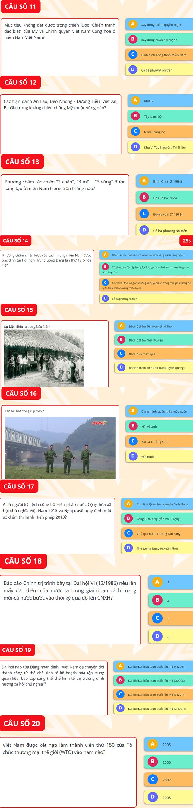 Đáp án tìm hiểu lịch sử đảng trực tuyến