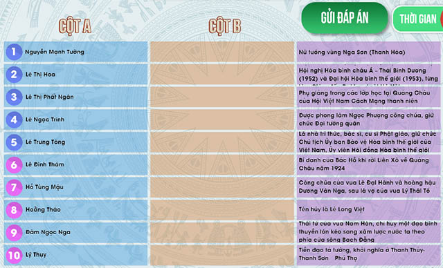 Câu hỏi tự hào việt nam vòng 6