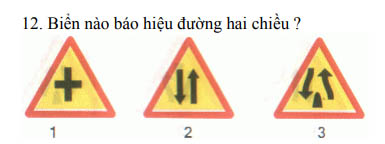 Biển báo đường hai chiều