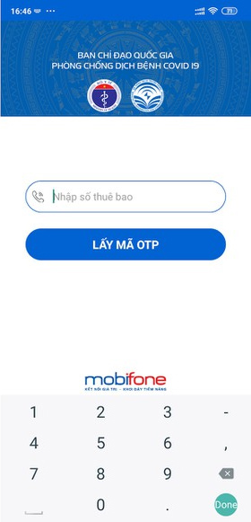 Cách khai báo y tế cho thuê bao Mobifone