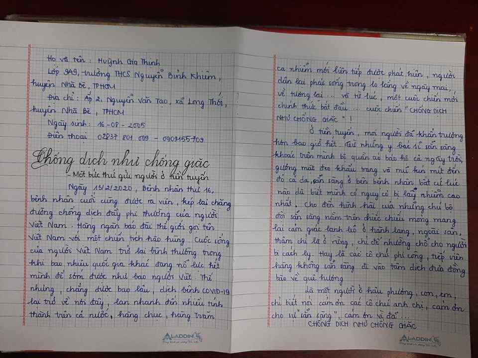 Bài thơ ca ngợi và biết ơn những "anh hùng" chống dịch Covid-19