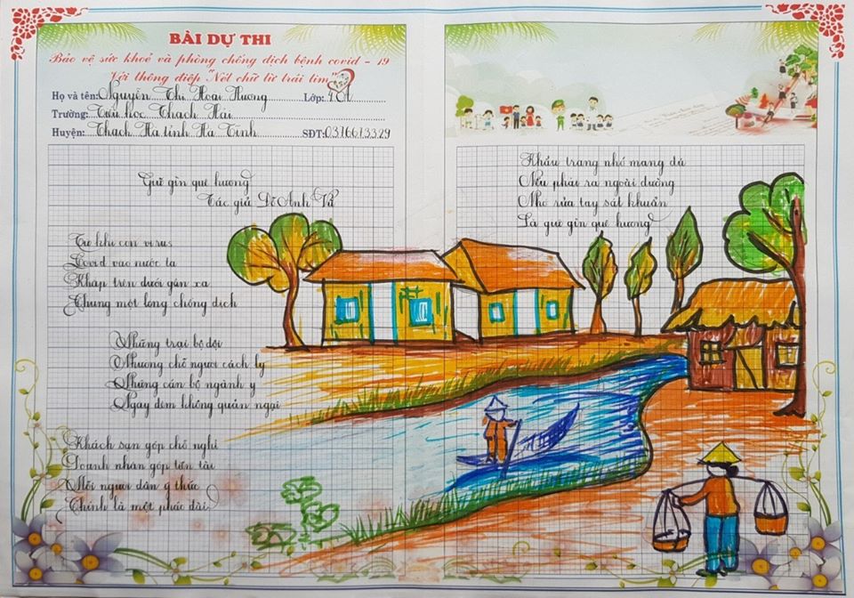 Cuộc thi  'nét chữ từ trái tim"