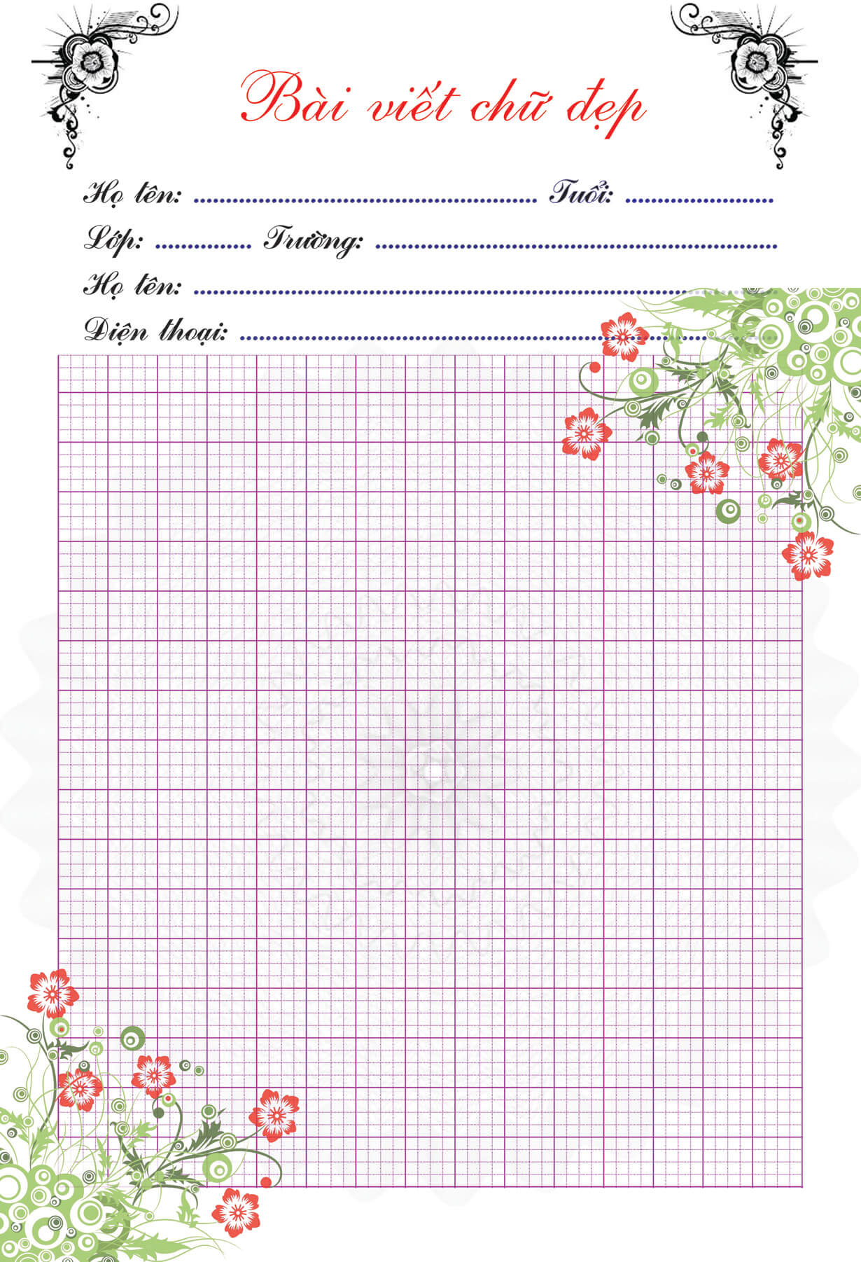 Giấy viết chữ sáng tạo