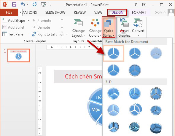Tạo cây sơ đồ trong powerpoint