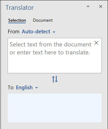 Dịch văn bản trong word