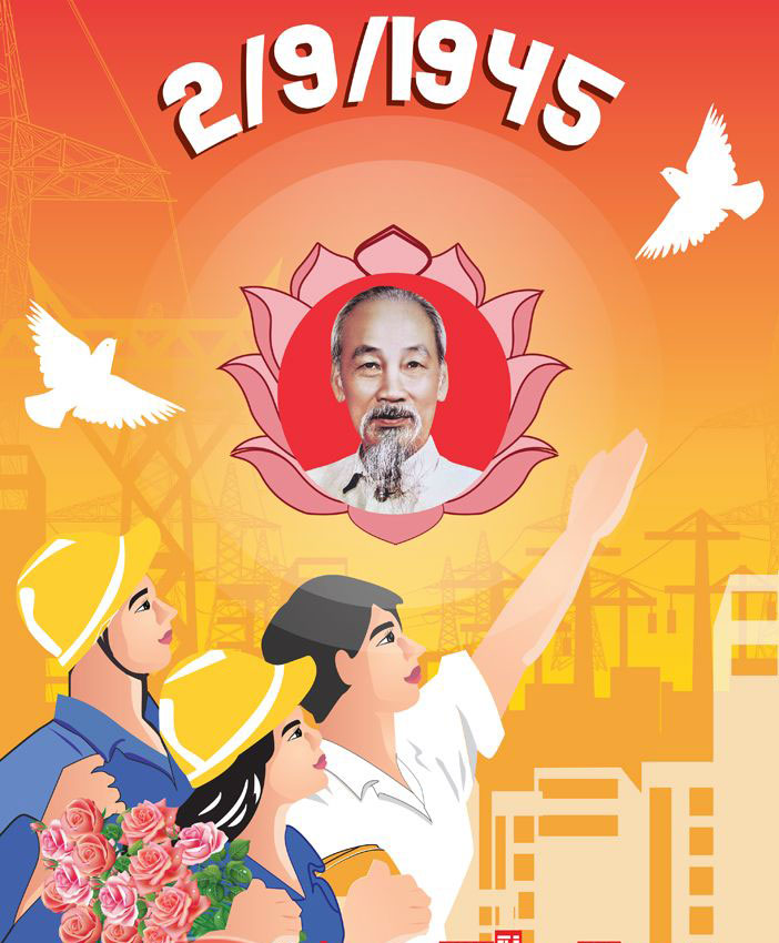 Mẫu vẽ tranh về ngày quốc khánh