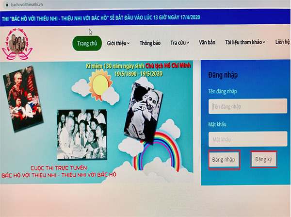 Đăng ký Bác Hồ với thiếu nhi
