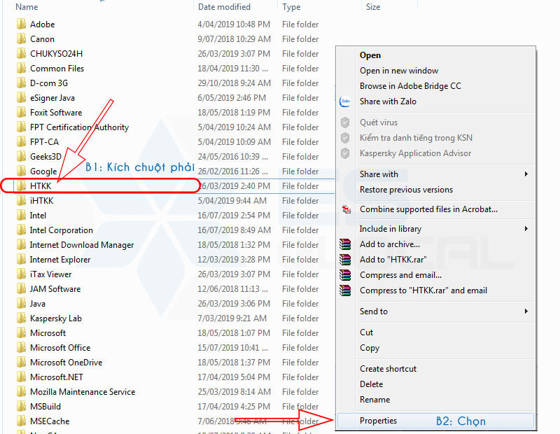 Lỗi “HTKK has stopped working”