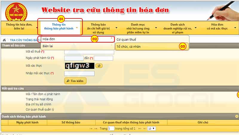Hướng dẫn tra cứu hóa đơn