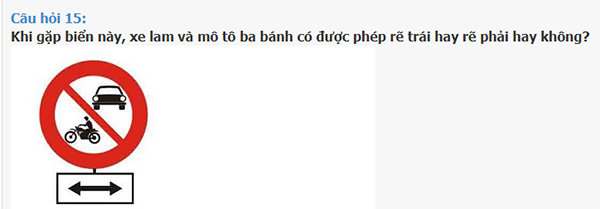 Đề thi thử bằng lái A1