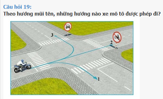 Đề thi thử bằng lái A1