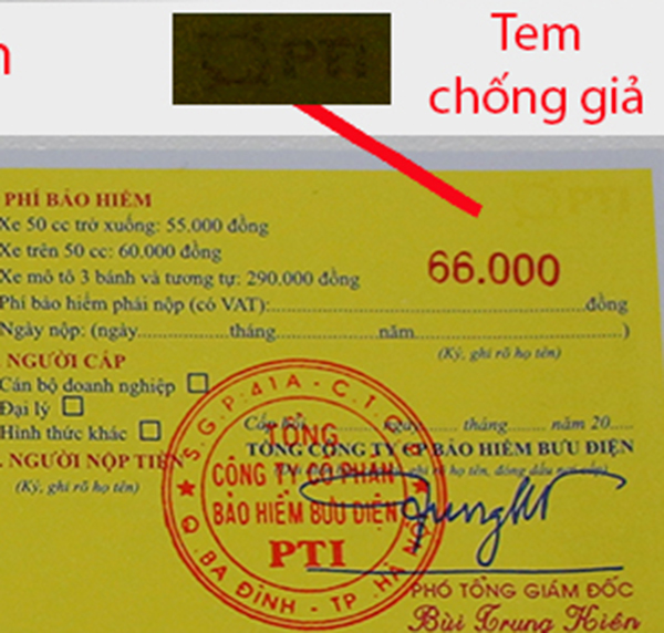 Cách phân biệt bảo hiểm bắt buộc cho ô tô, xe máy thật giả